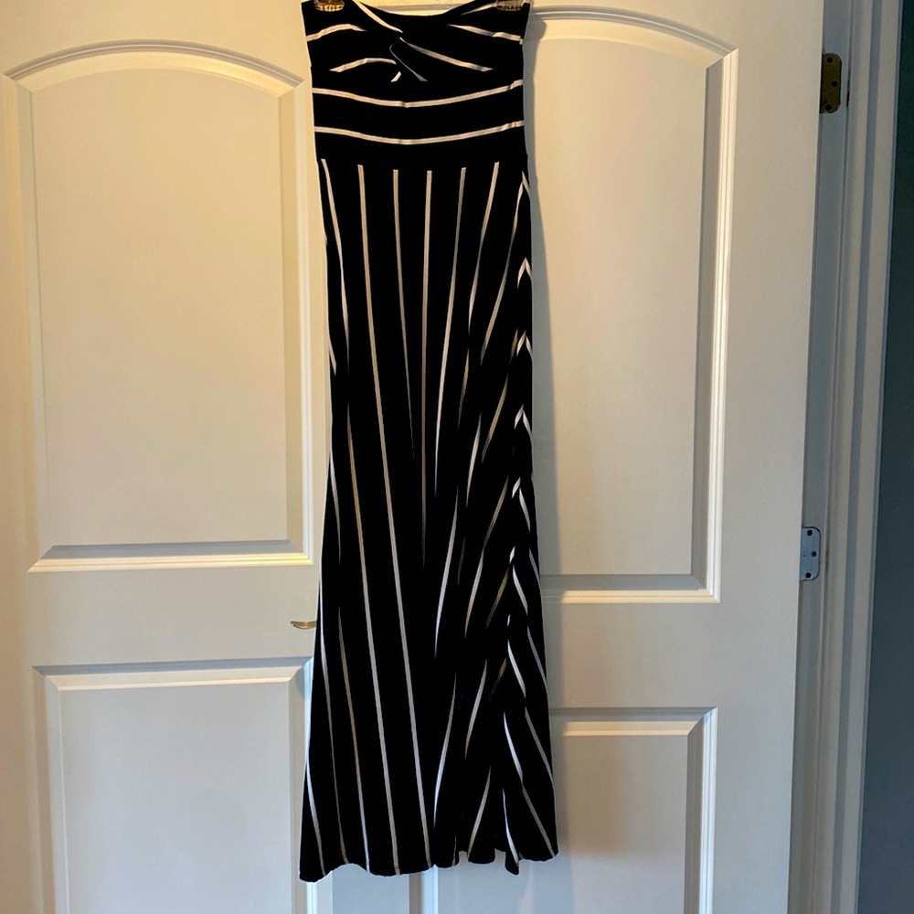 Navy maxi dress